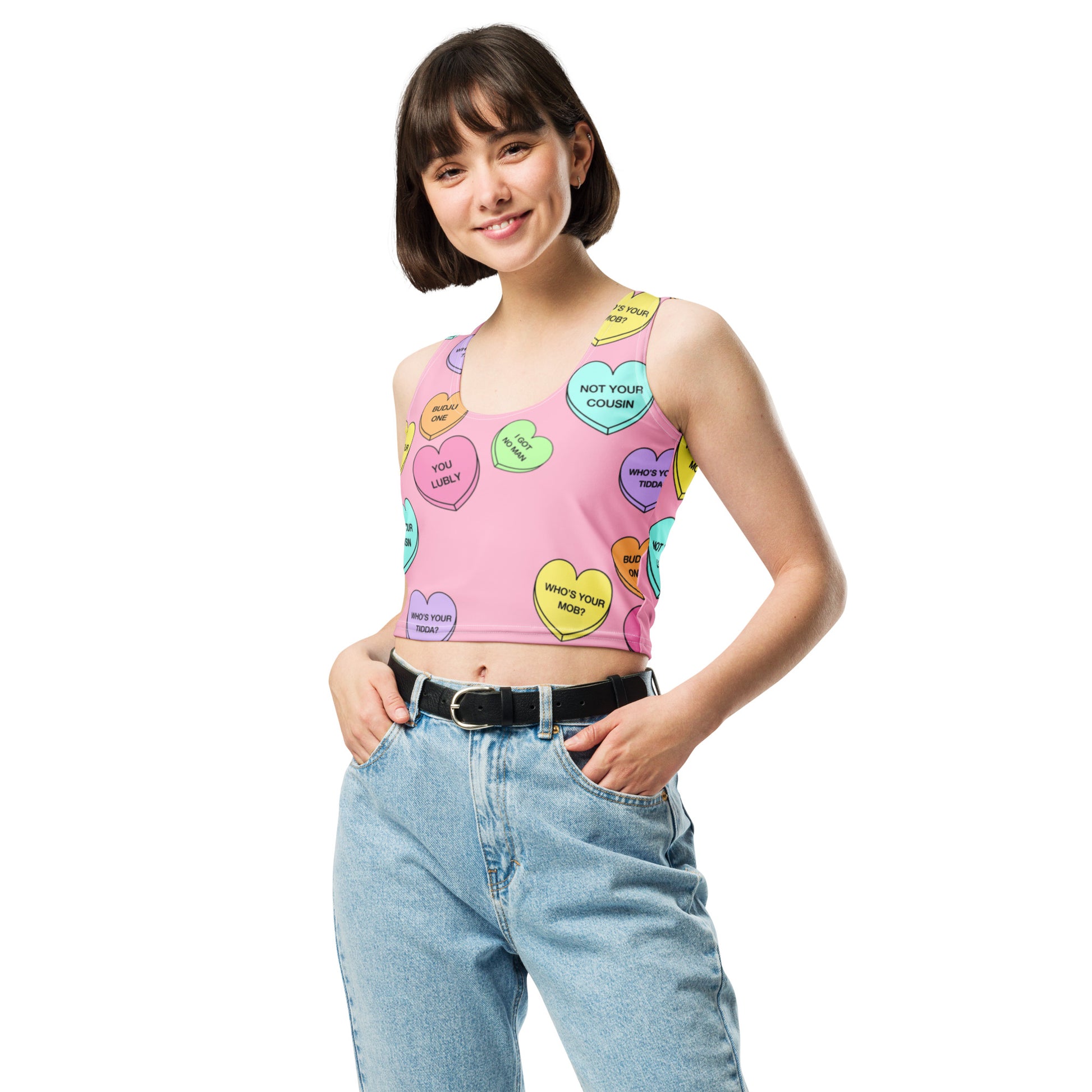 Crop Top (Candy Hearts)(Mob Only)