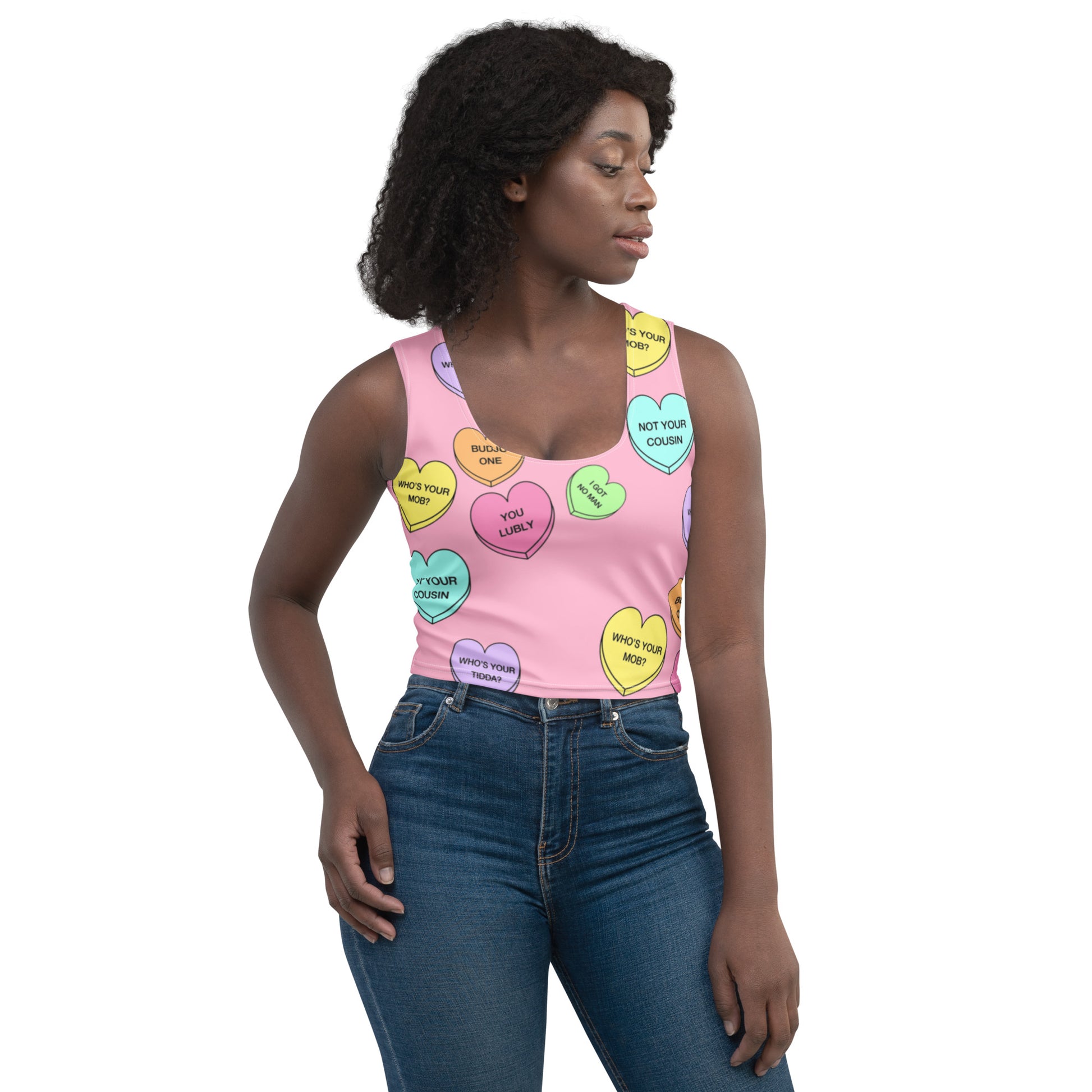 Crop Top (Candy Hearts)(Mob Only)