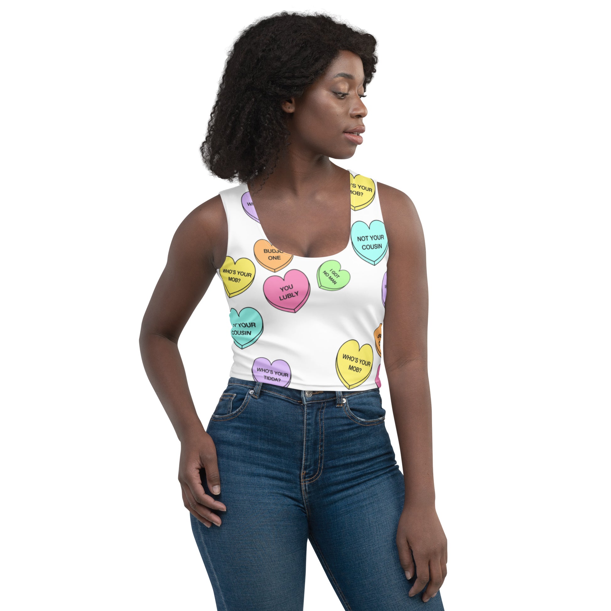 Crop Top (Candy Hearts)(Mob Only)
