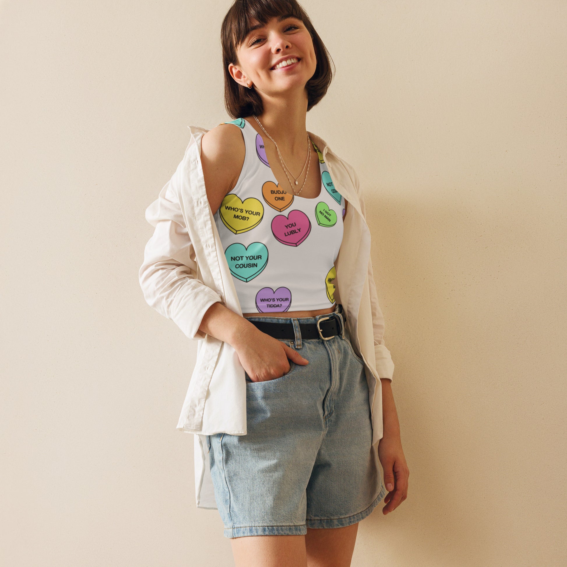 Crop Top (Candy Hearts)(Mob Only)