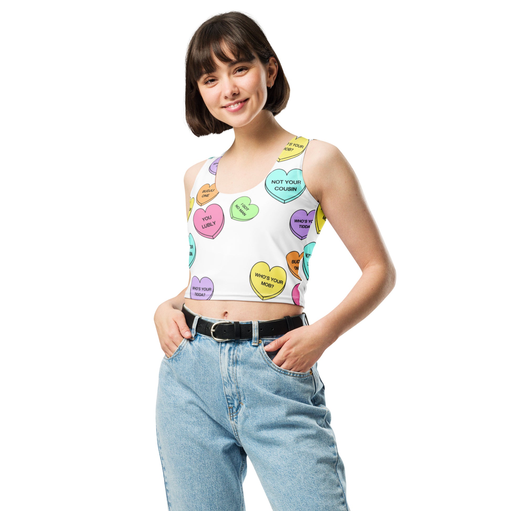 Crop Top (Candy Hearts)(Mob Only)