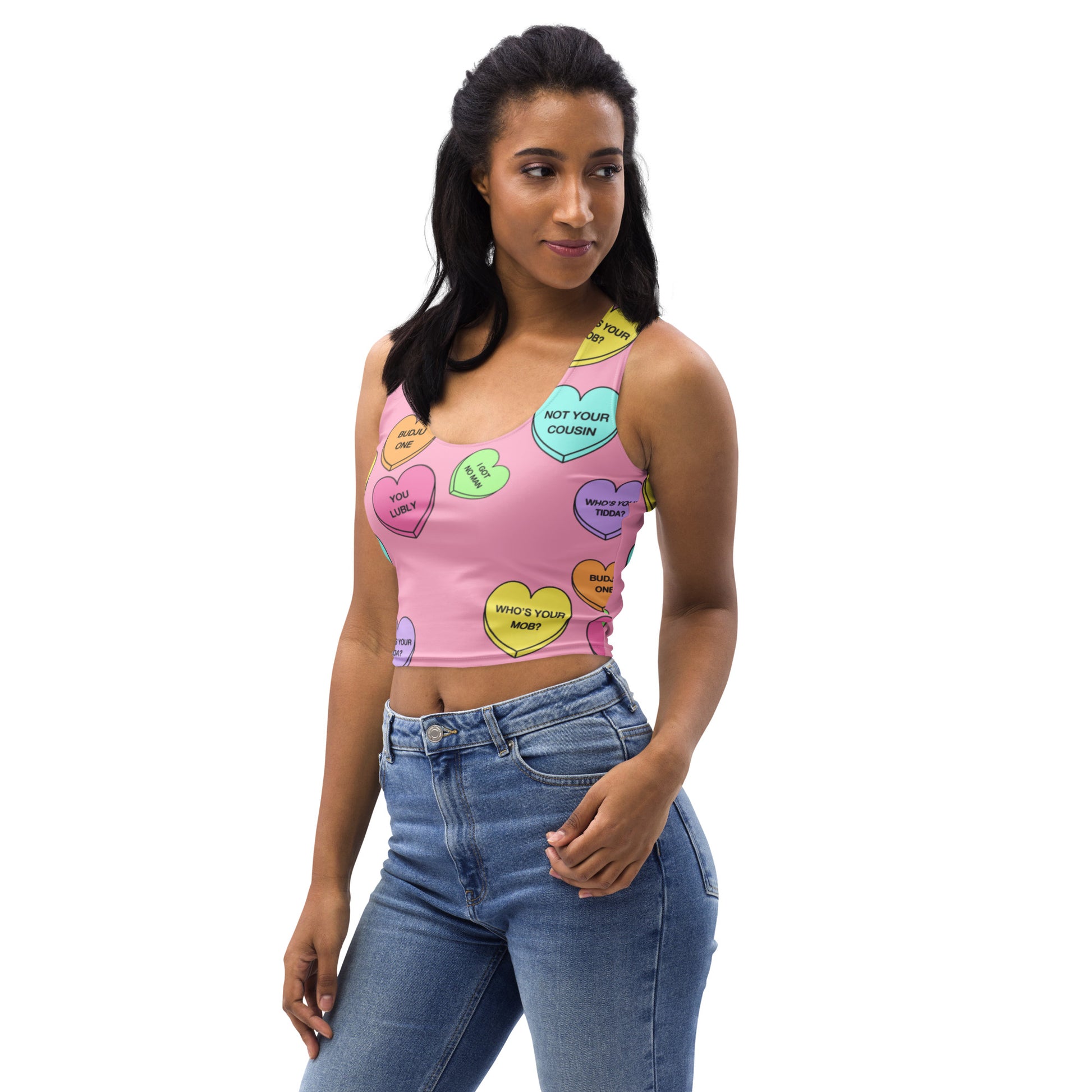 Crop Top (Candy Hearts)(Mob Only)