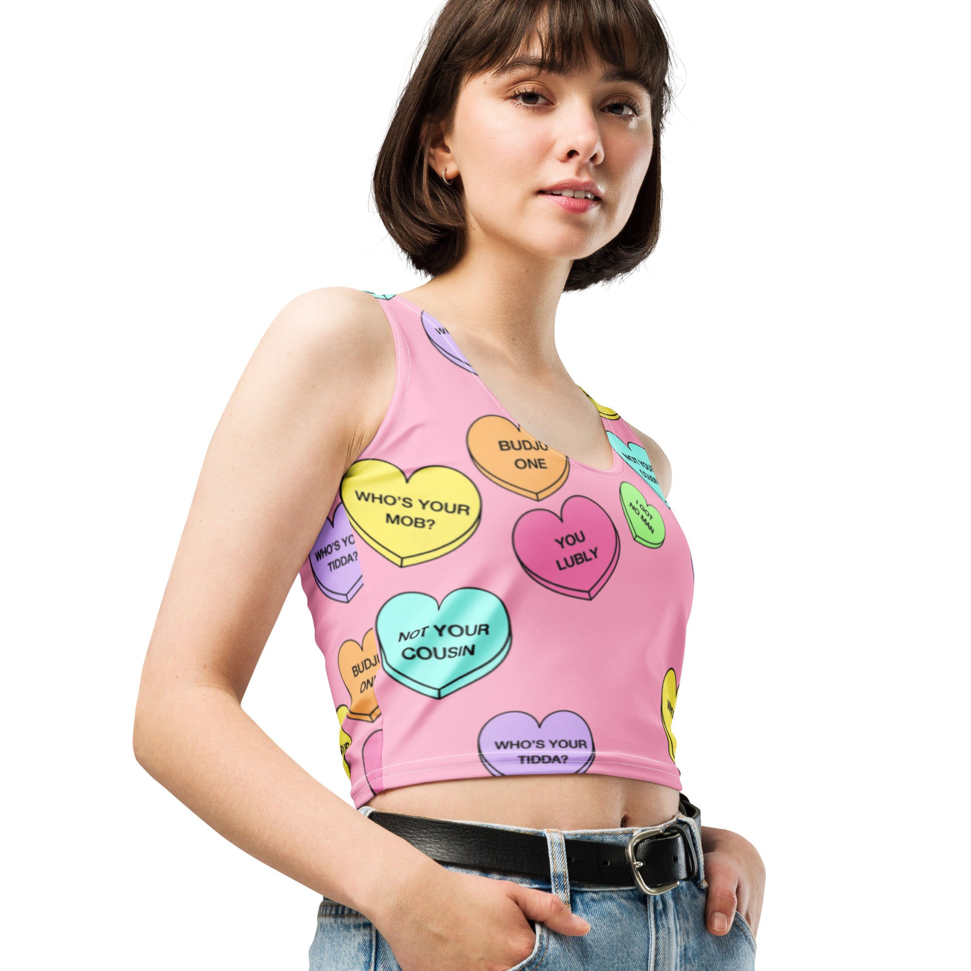 Crop Top (Candy Hearts)(Mob Only)