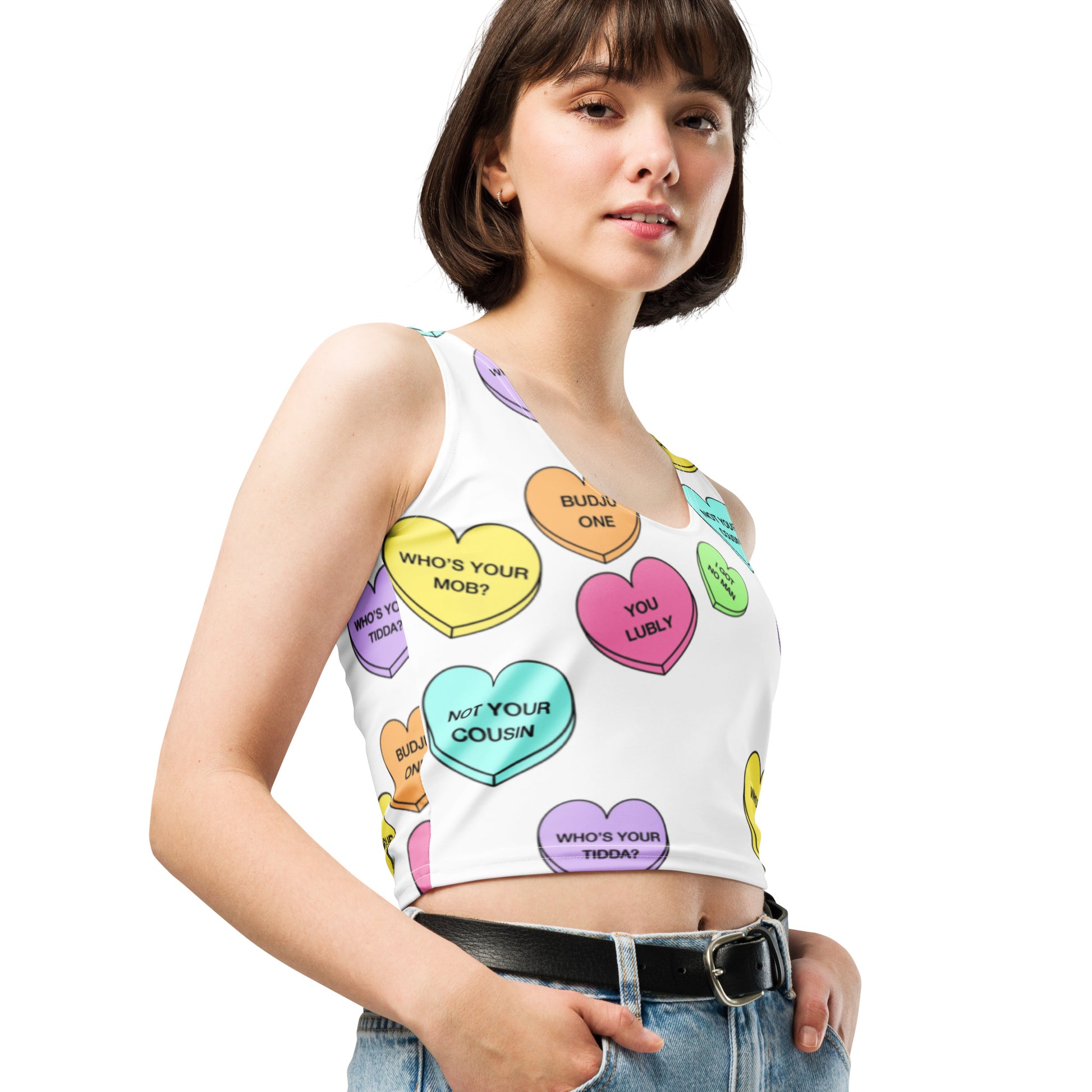 Crop Top (Candy Hearts)(Mob Only)