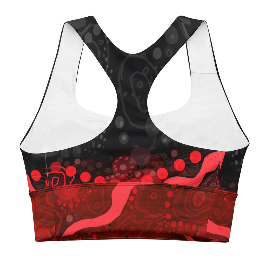 Longline Sports Bra - Artwork One Untitled