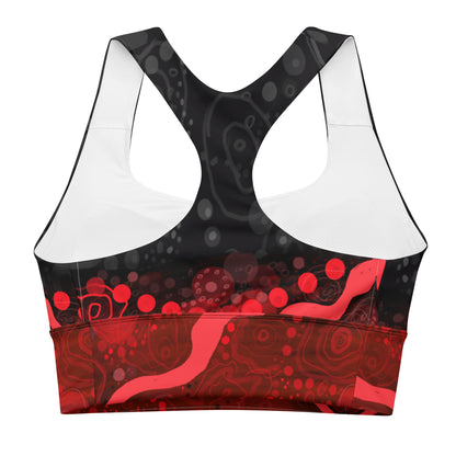 Longline Sports Bra - Artwork One Untitled