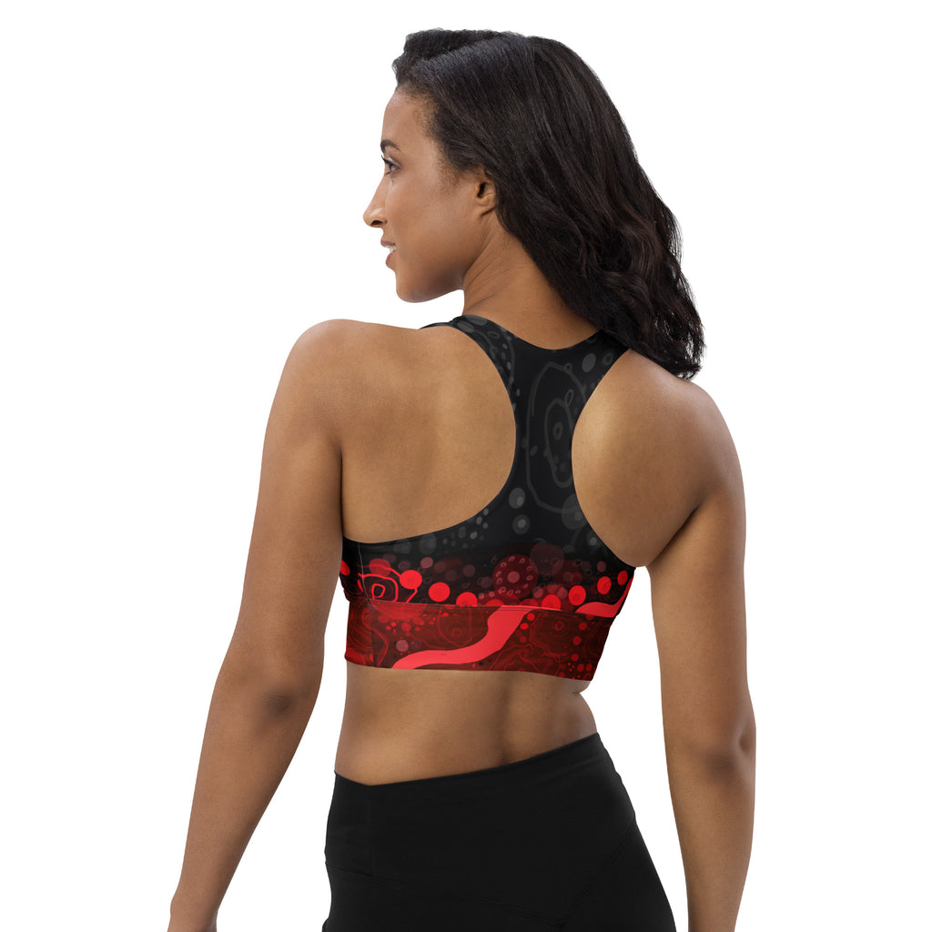 Longline Sports Bra - Artwork One Untitled