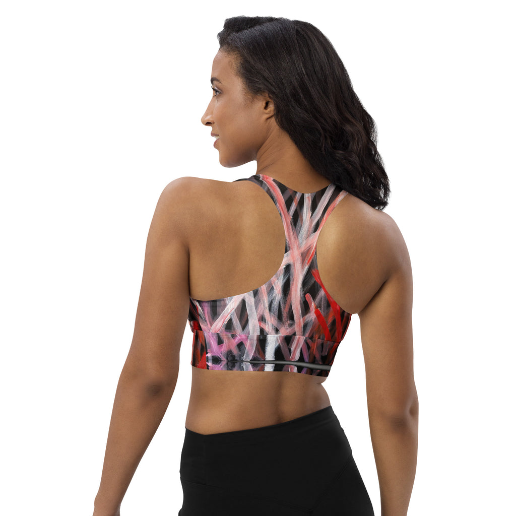 Longline Sports Bra - Blood on the Ground
