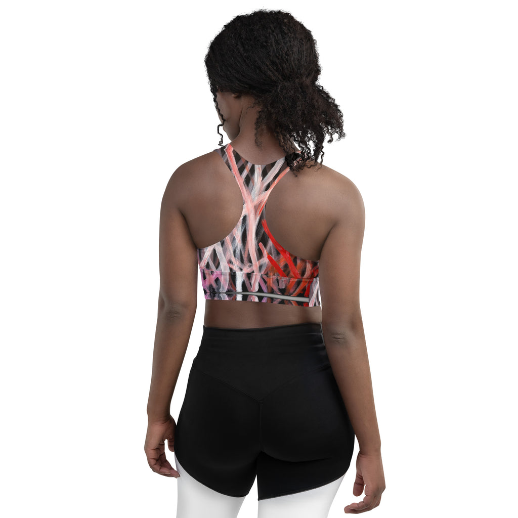 Longline Sports Bra - Blood on the Ground