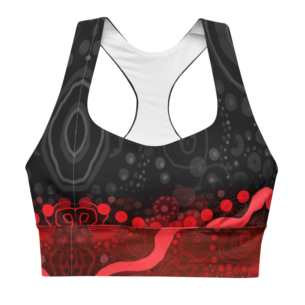 Longline Sports Bra - Artwork One Untitled