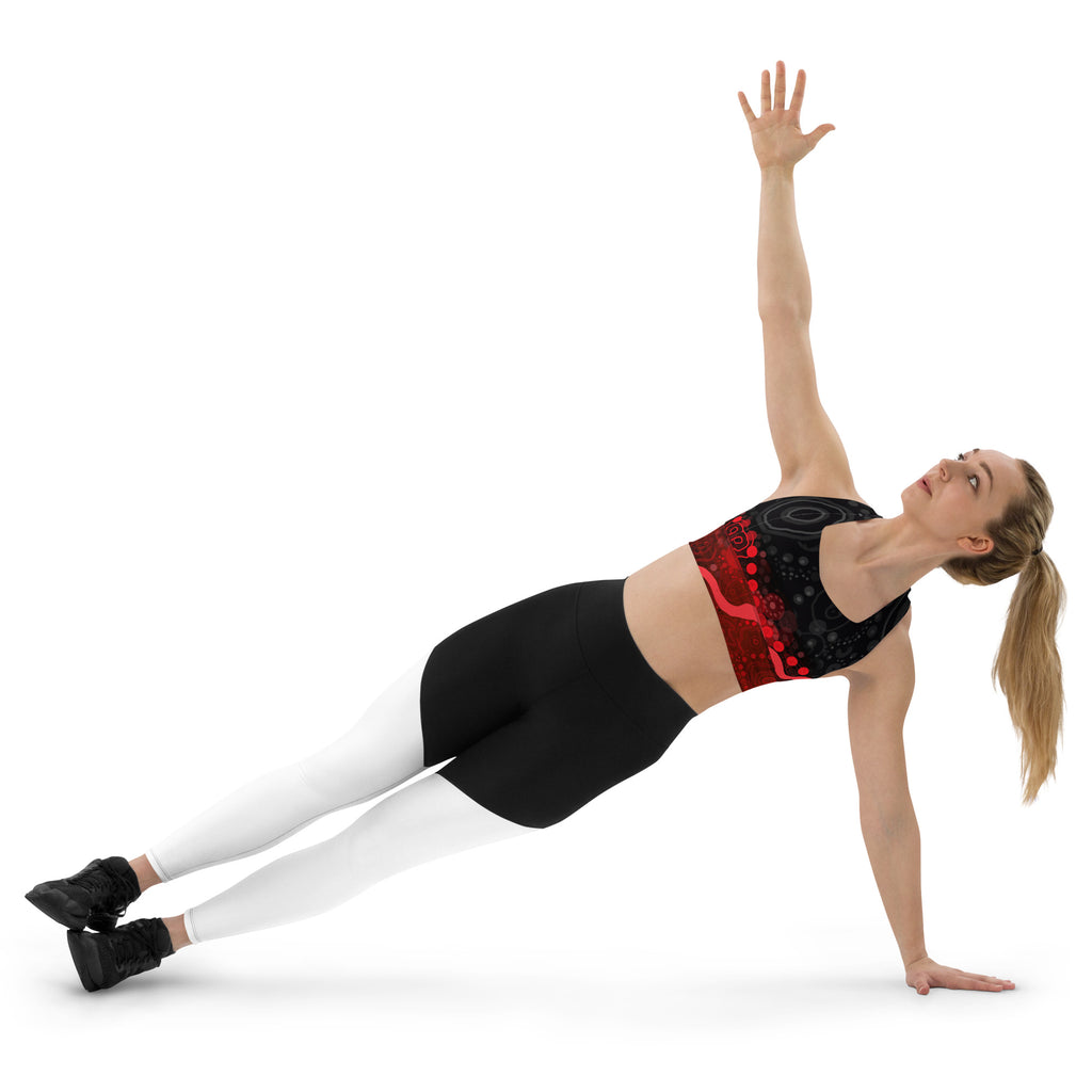 Longline Sports Bra - Artwork One Untitled