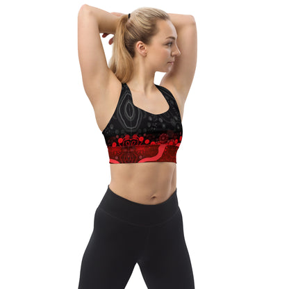 Longline Sports Bra - Artwork One Untitled