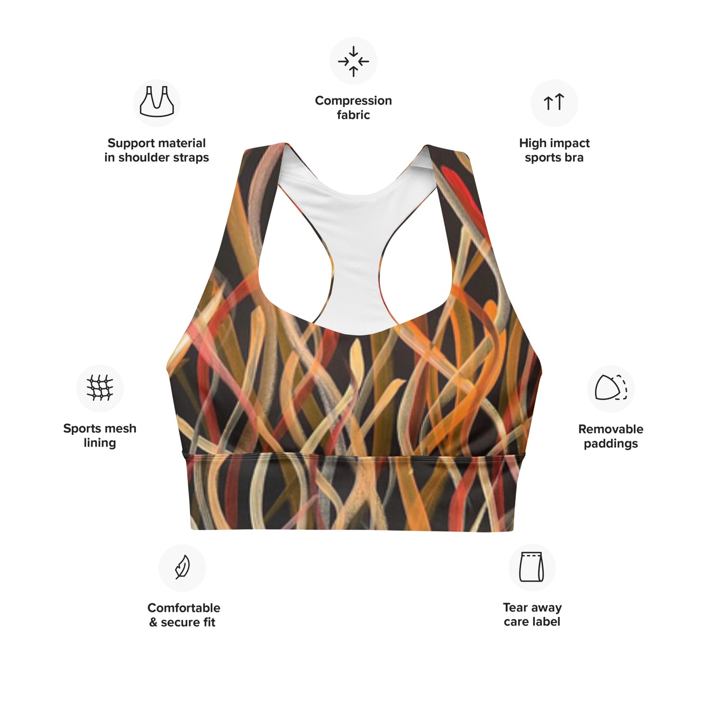 Longline Sports Bra - The Cultural Burn