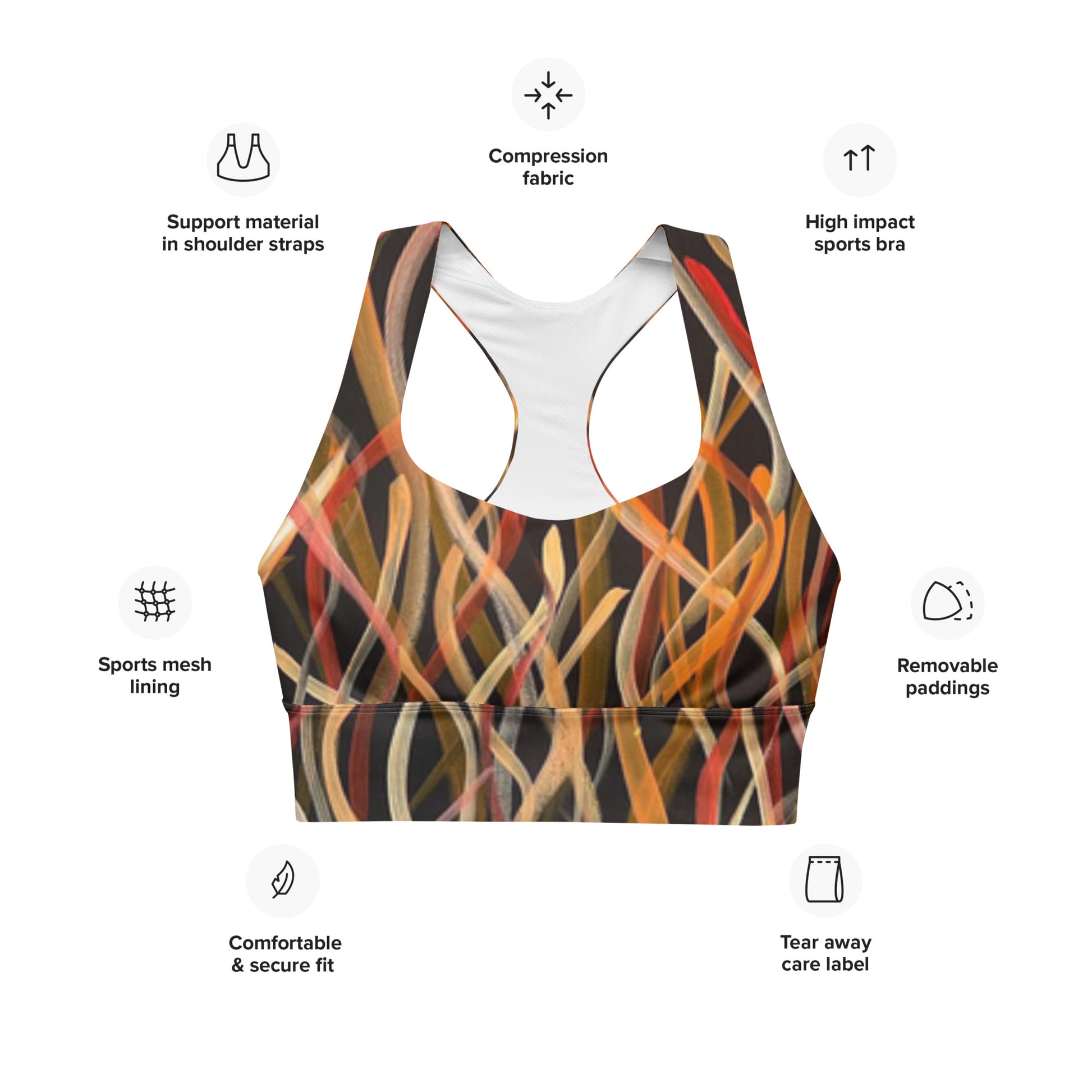 Longline Sports Bra - The Cultural Burn