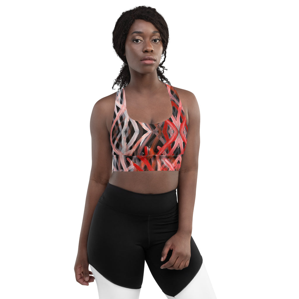 Longline Sports Bra - Blood on the Ground