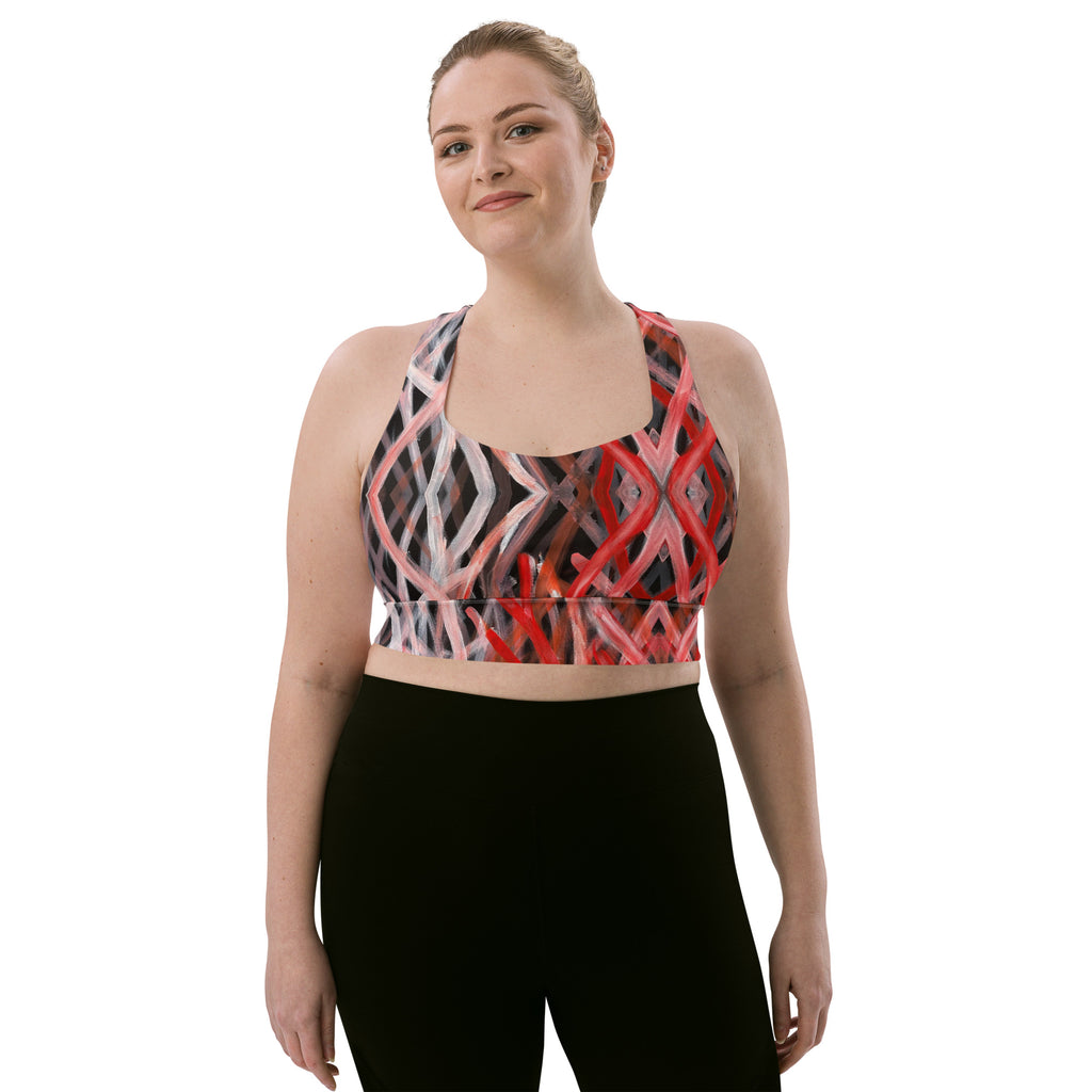 Longline Sports Bra - Blood on the Ground