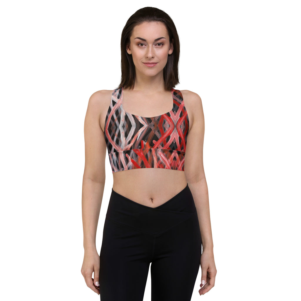 Longline Sports Bra - Blood on the Ground