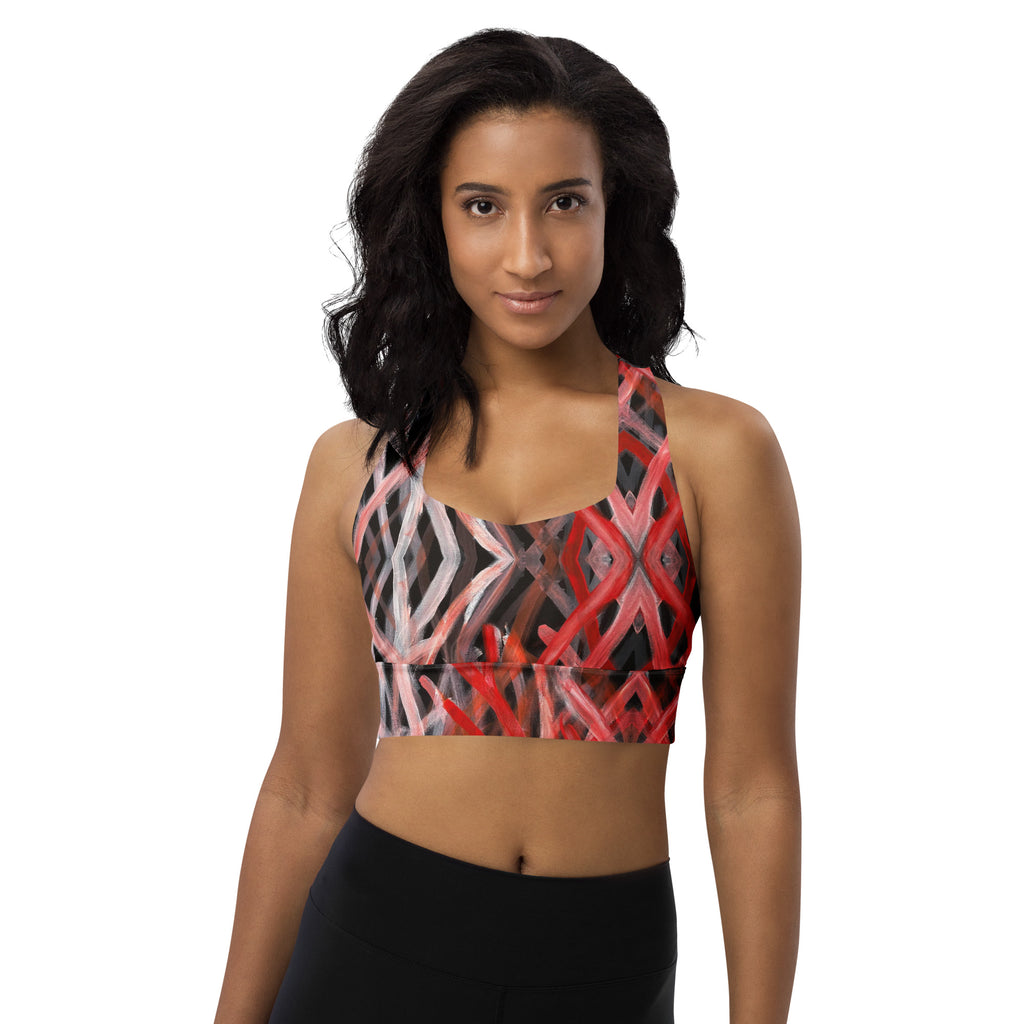 Longline Sports Bra - Blood on the Ground