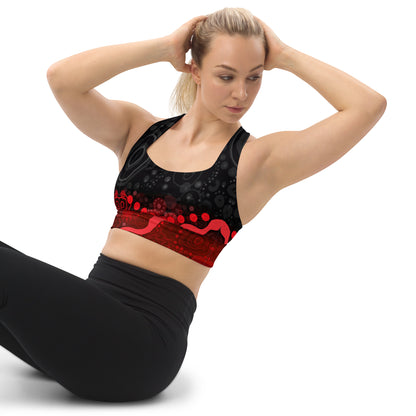 Longline Sports Bra - Artwork One Untitled