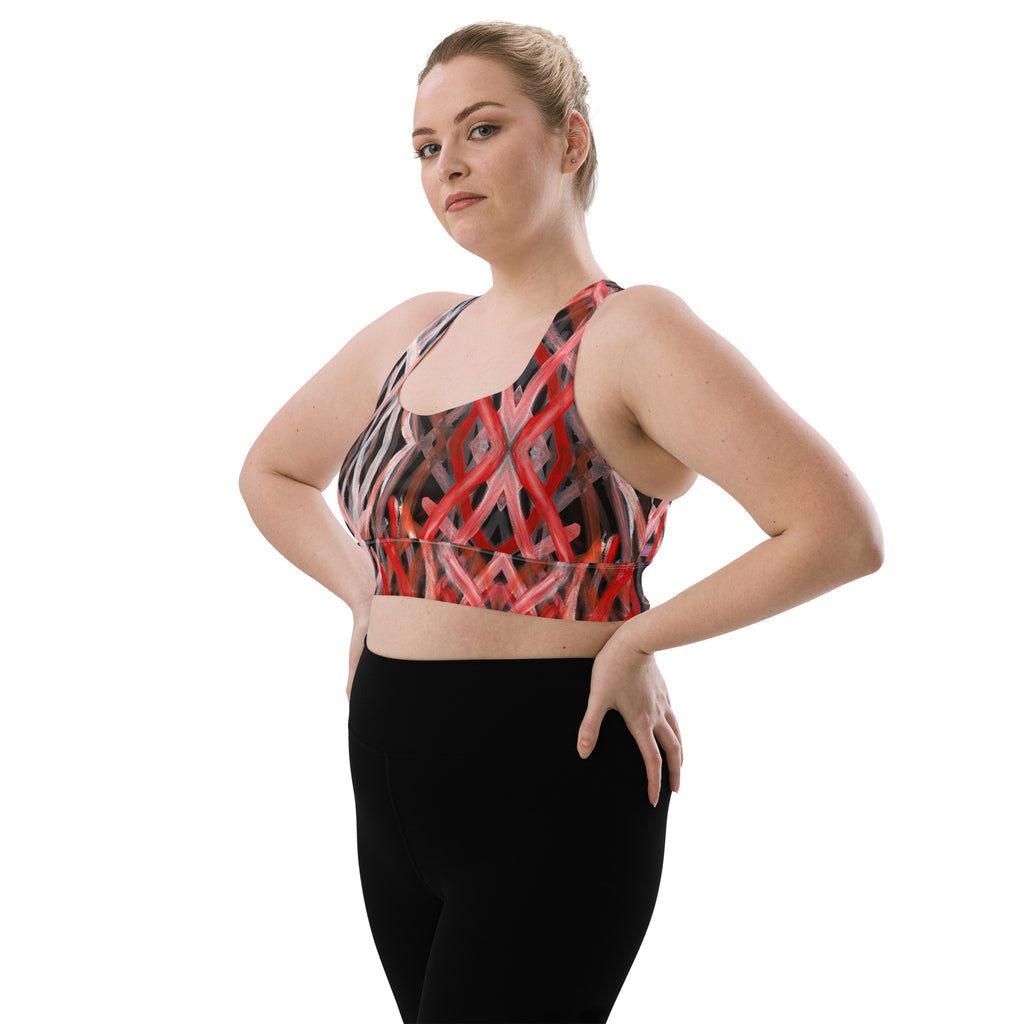 Longline Sports Bra - Blood on the Ground