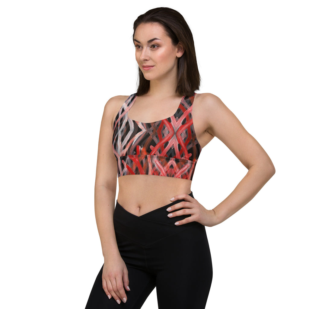 Longline Sports Bra - Blood on the Ground