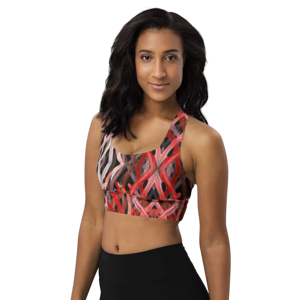 Longline Sports Bra - Blood on the Ground