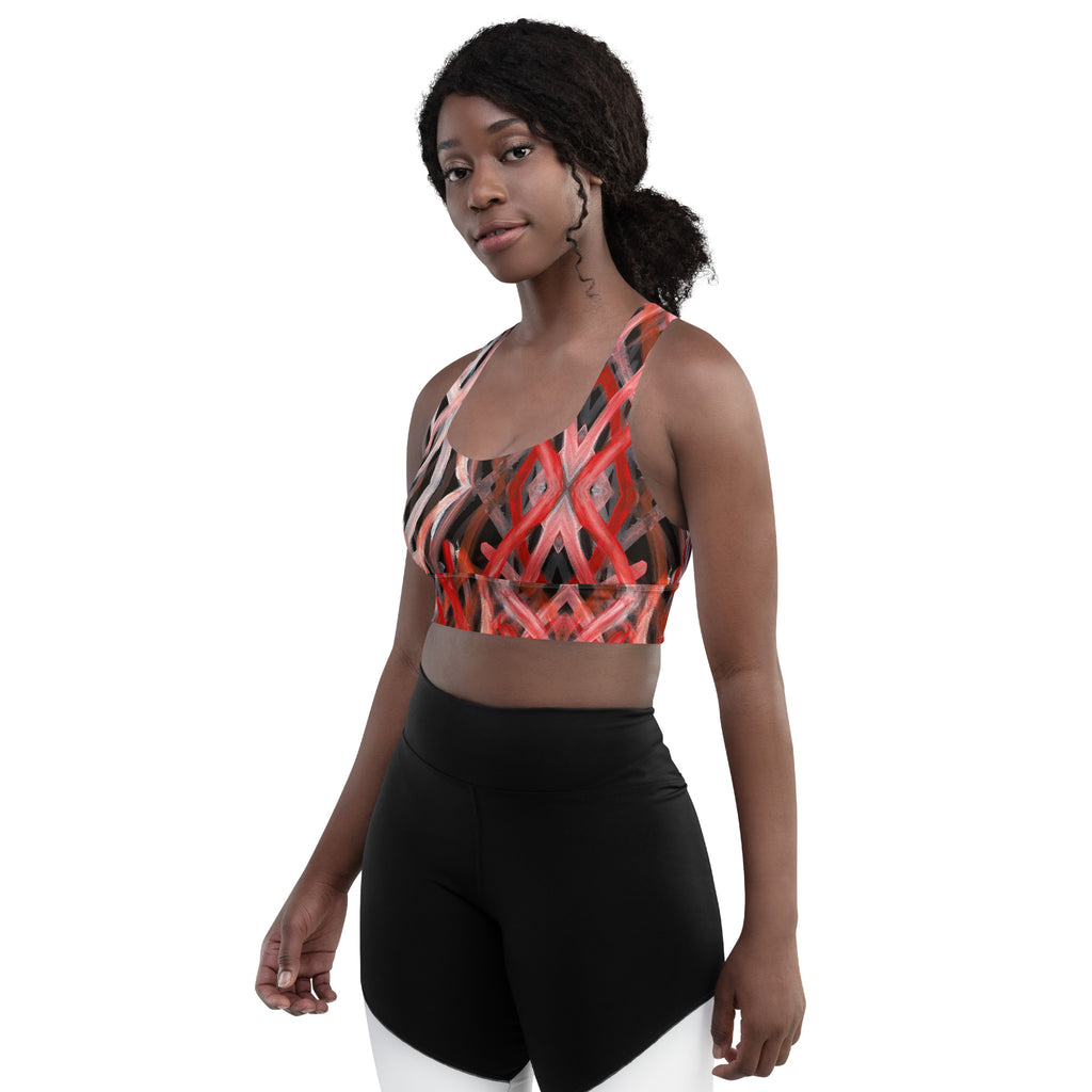 Longline Sports Bra - Blood on the Ground