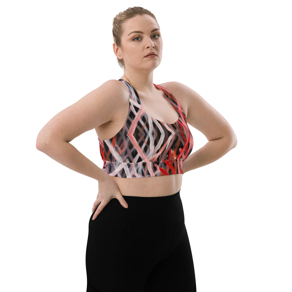Longline Sports Bra - Blood on the Ground