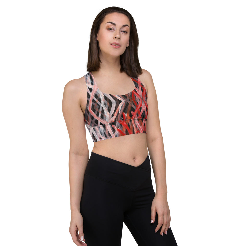 Longline Sports Bra - Blood on the Ground