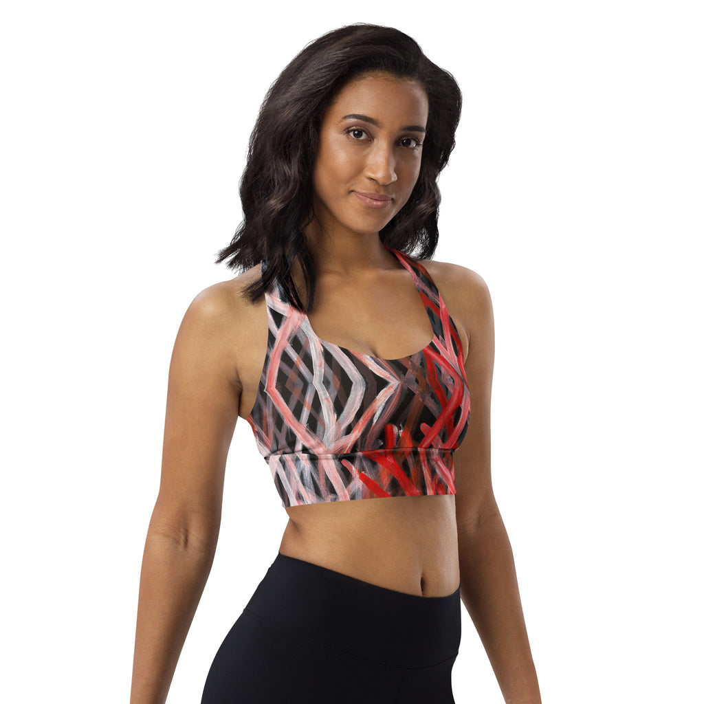 Longline Sports Bra - Blood on the Ground