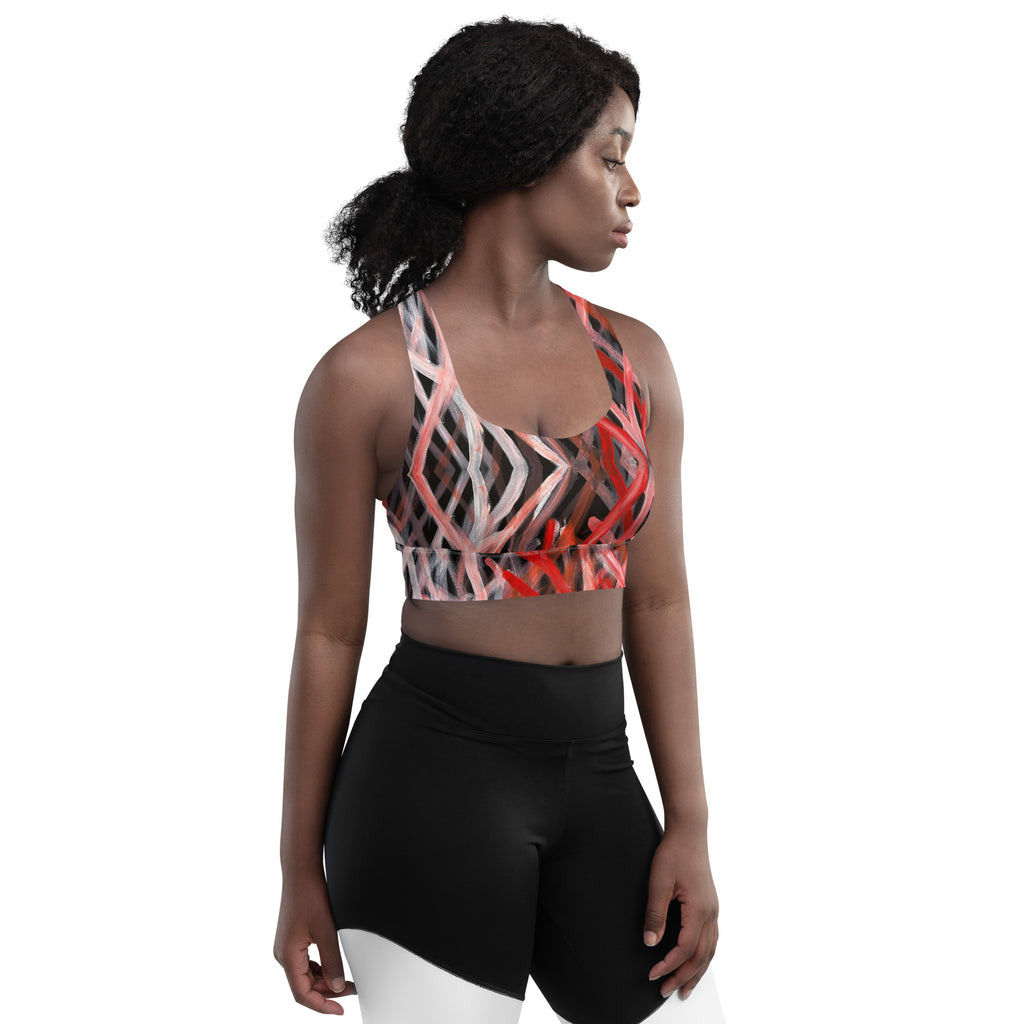 Longline Sports Bra - Blood on the Ground
