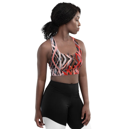 Longline Sports Bra - Blood on the Ground