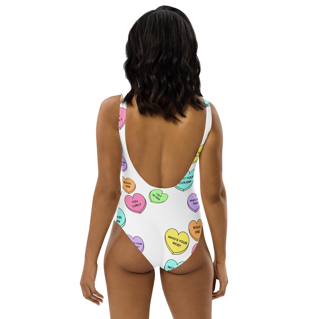 One-Piece Swimsuit (Candy Hearts) (Mob Only)