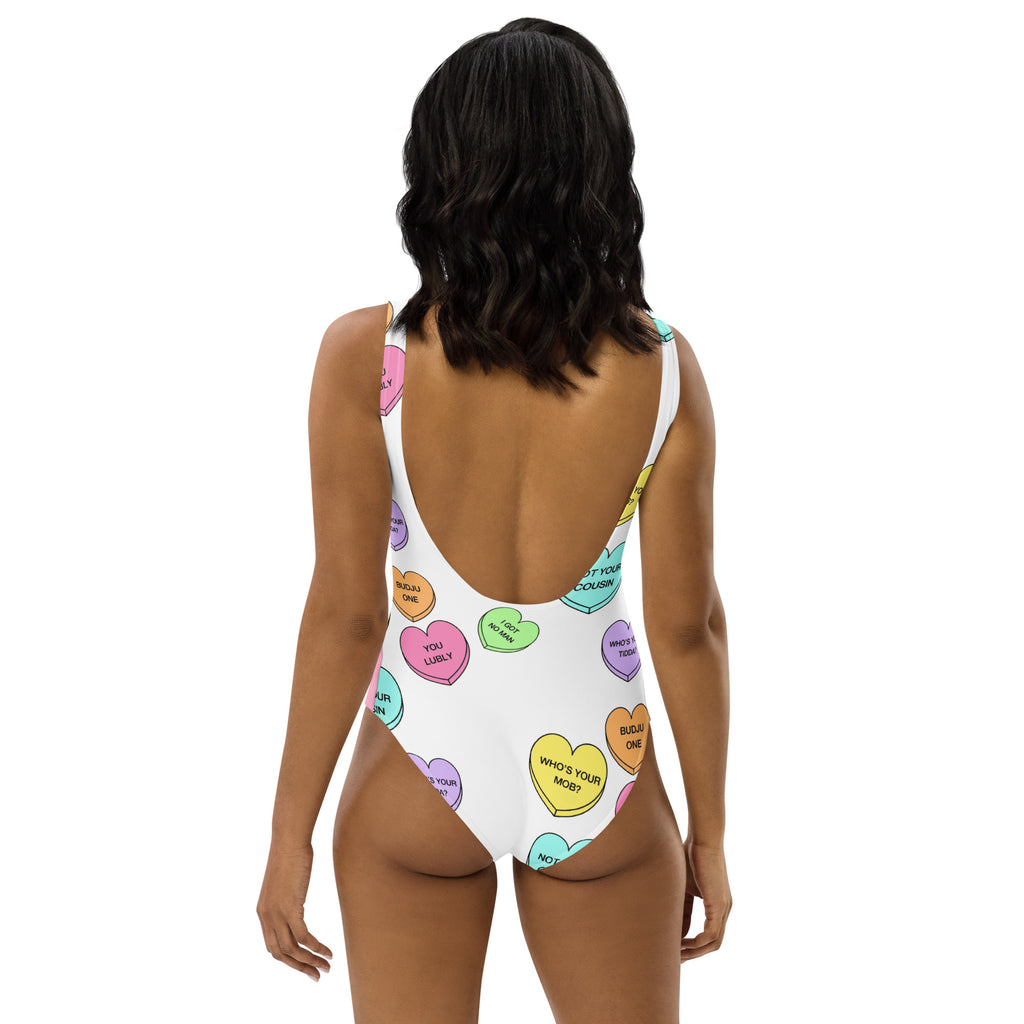 One-Piece Swimsuit  (Candy Hearts) (Mob