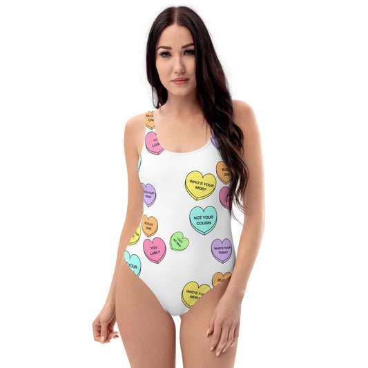 One-Piece Swimsuit (Candy Hearts) (Mob Only)