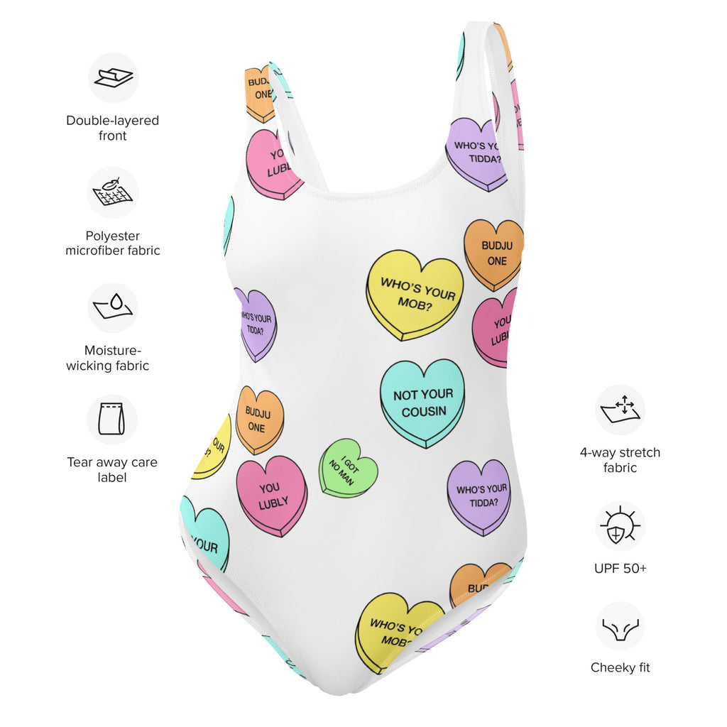 One-Piece Swimsuit (Candy Hearts) (Mob Only)