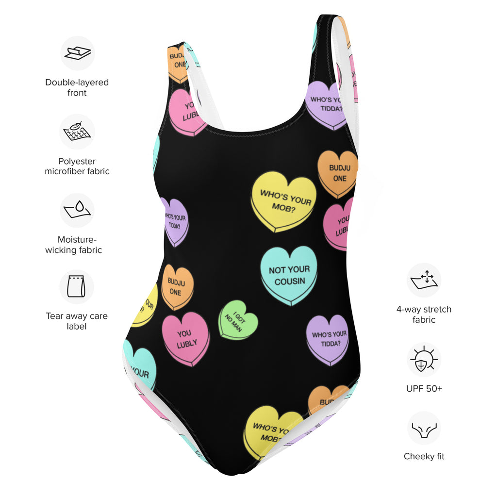 One-Piece Swimsuit (Candy Hearts) (Mob Only)