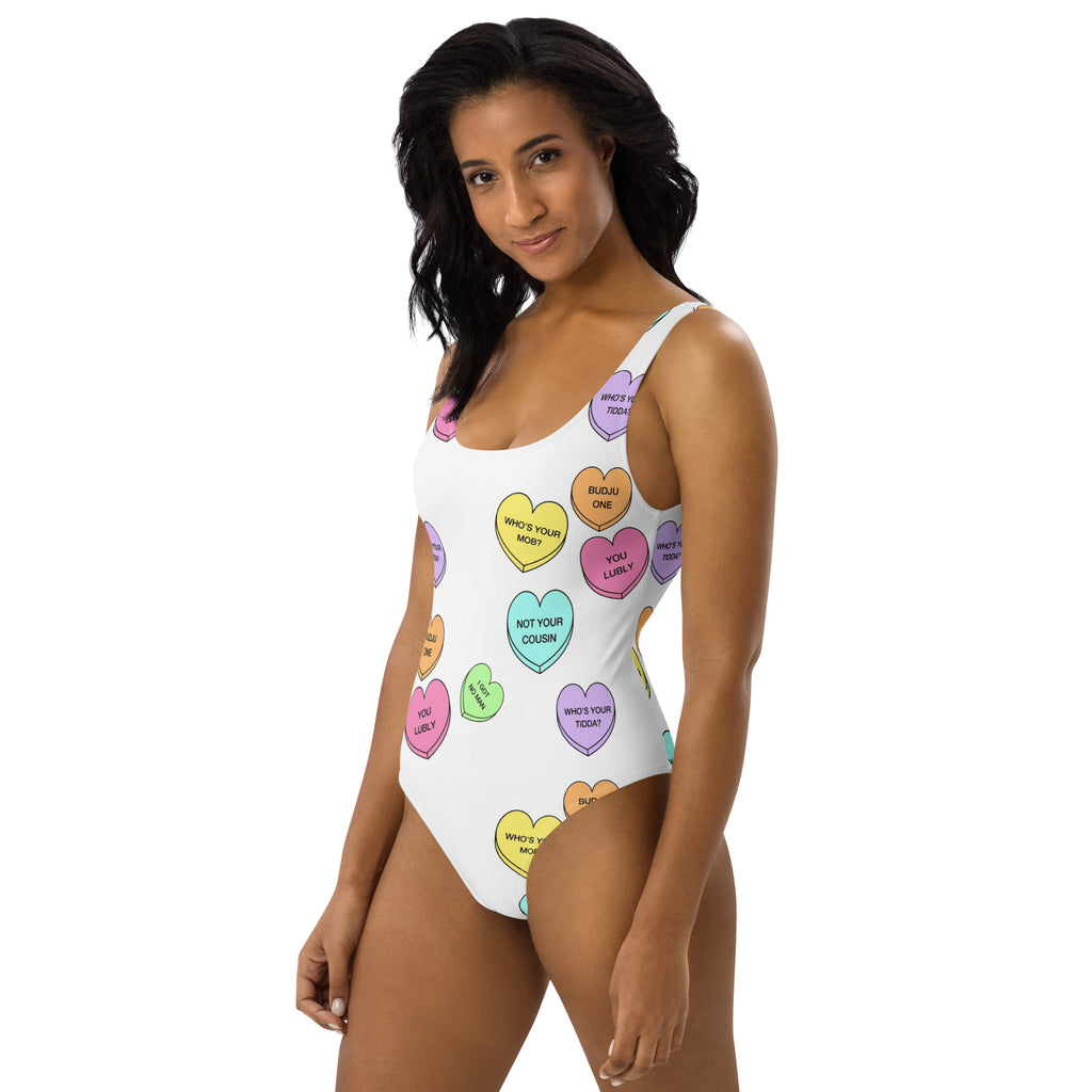 One-Piece Swimsuit (Candy Hearts) (Mob Only)