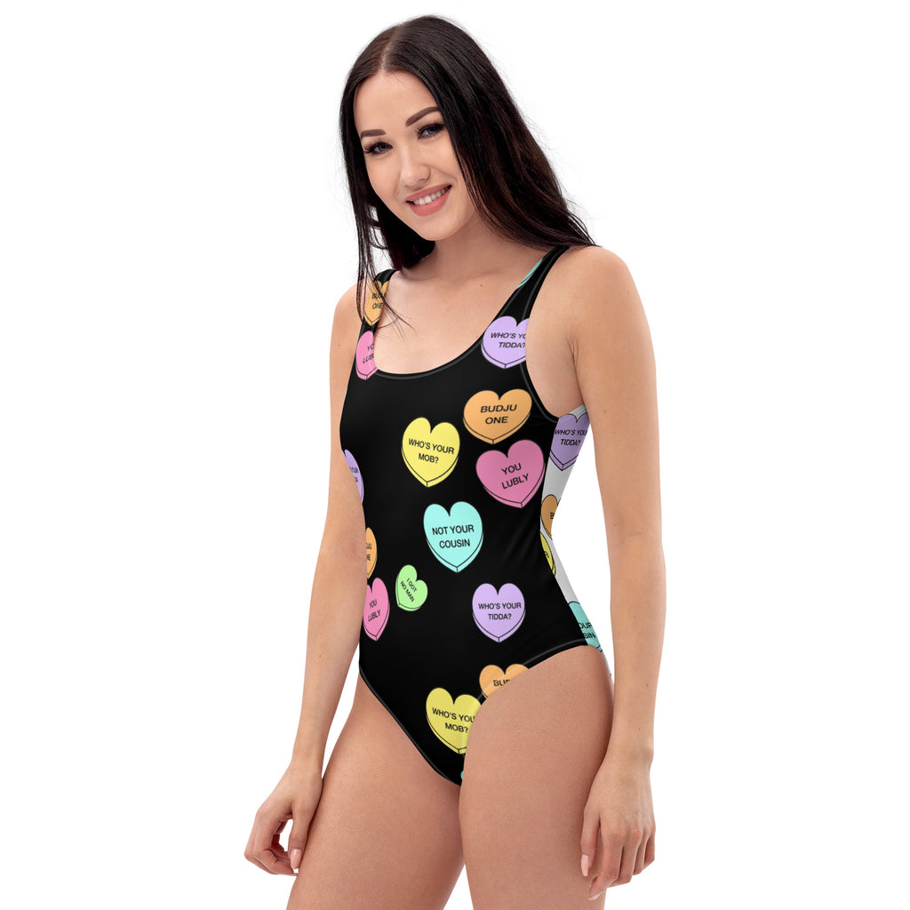One-Piece Swimsuit (Candy Hearts) (Mob Only)