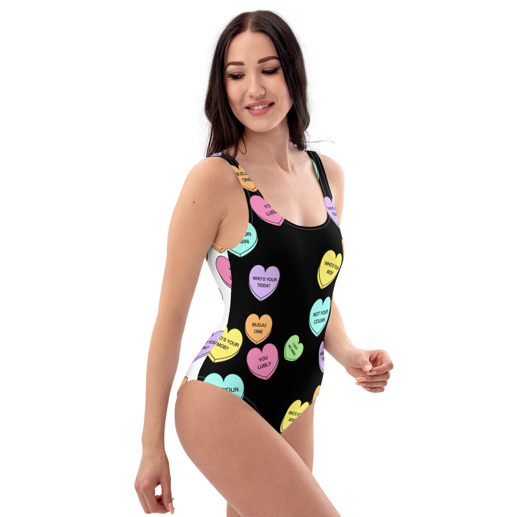 One-Piece Swimsuit (Candy Hearts) (Mob Only)