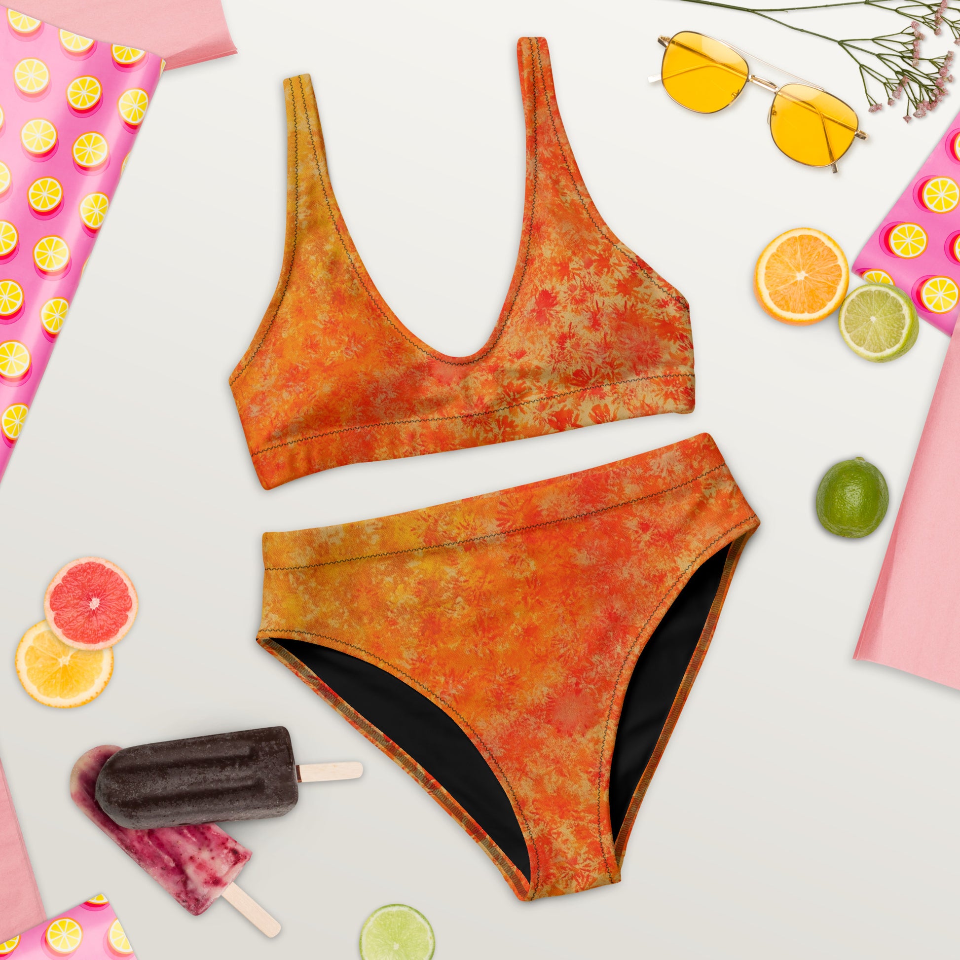 Recycled High-Waisted Bikini Set
