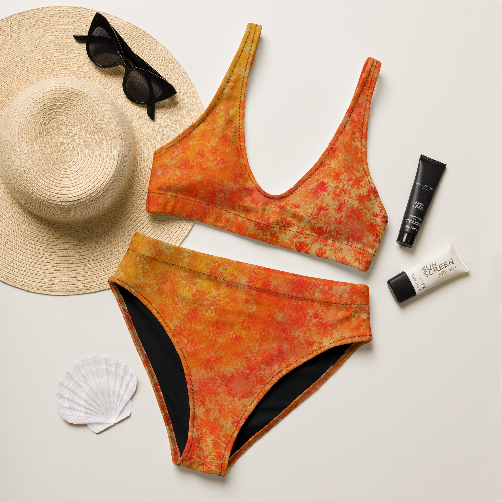 Recycled High-Waisted Bikini Set