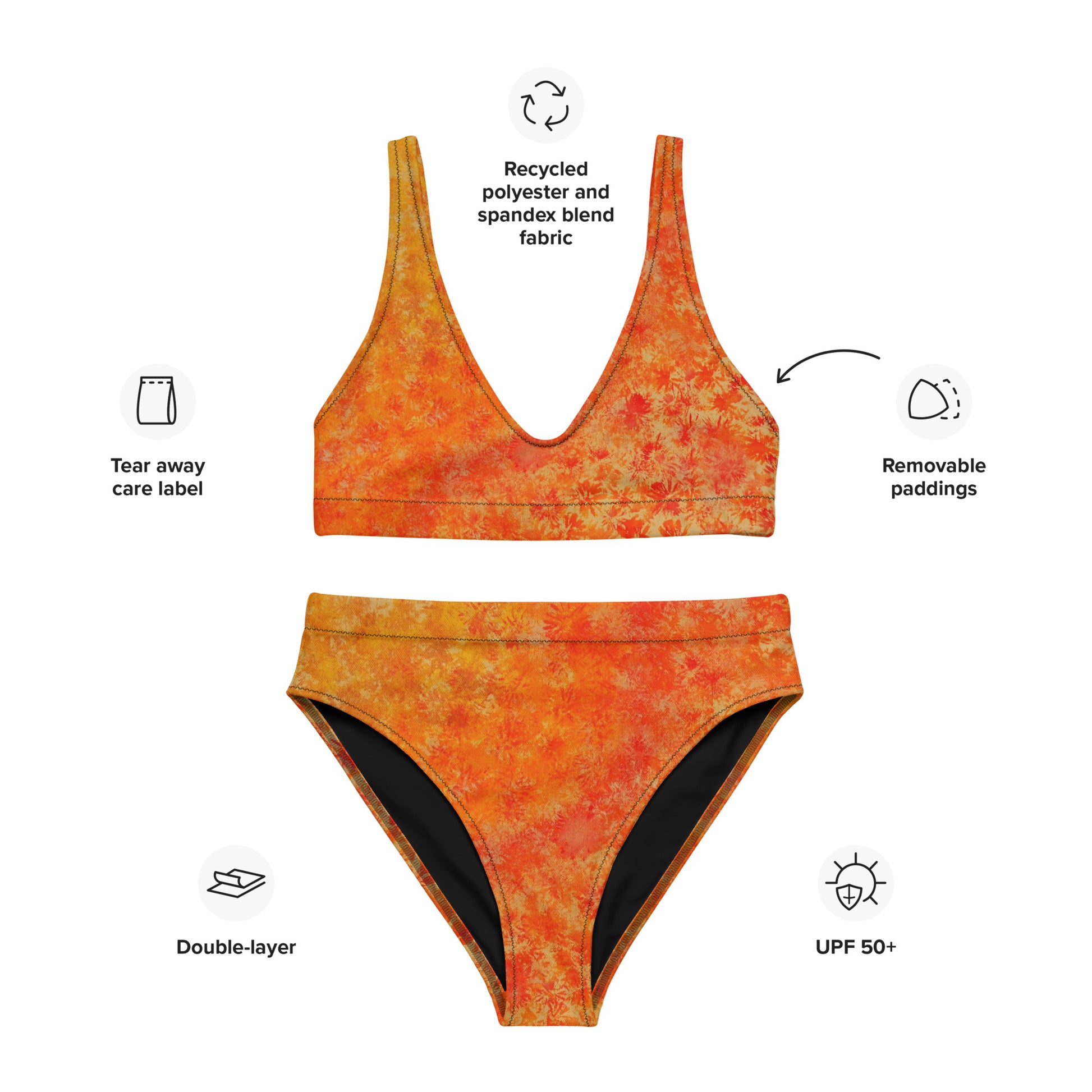 Recycled High-Waisted Bikini Set