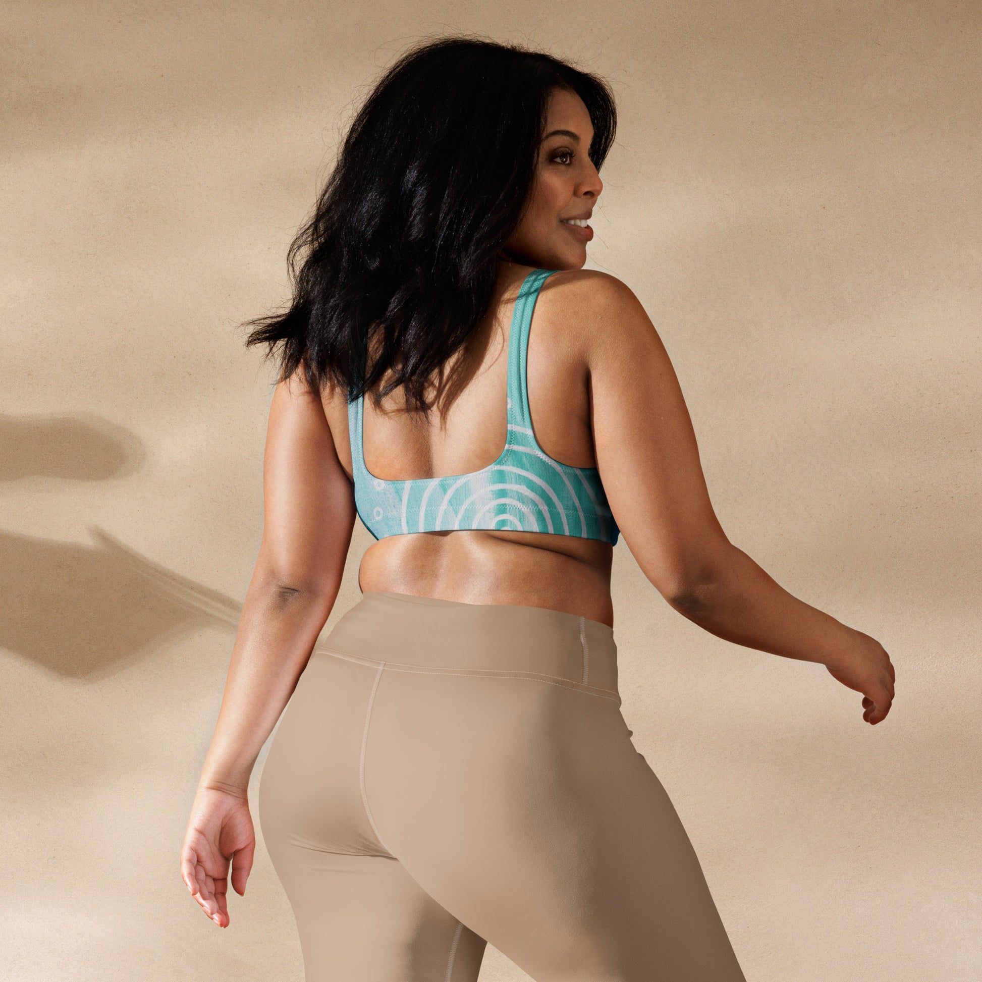 All-Over Print Recycled Padded Bikini Top