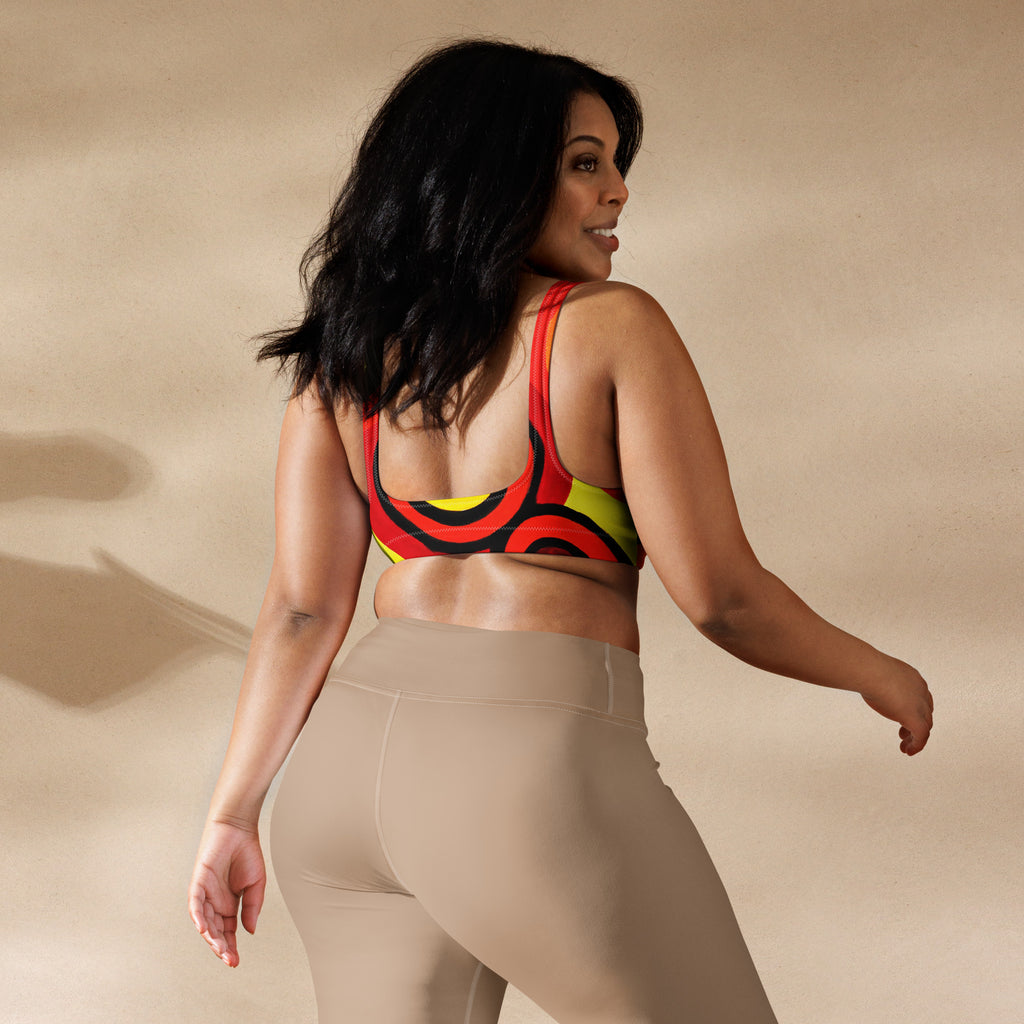 All-Over Print Recycled Padded Bikini Top