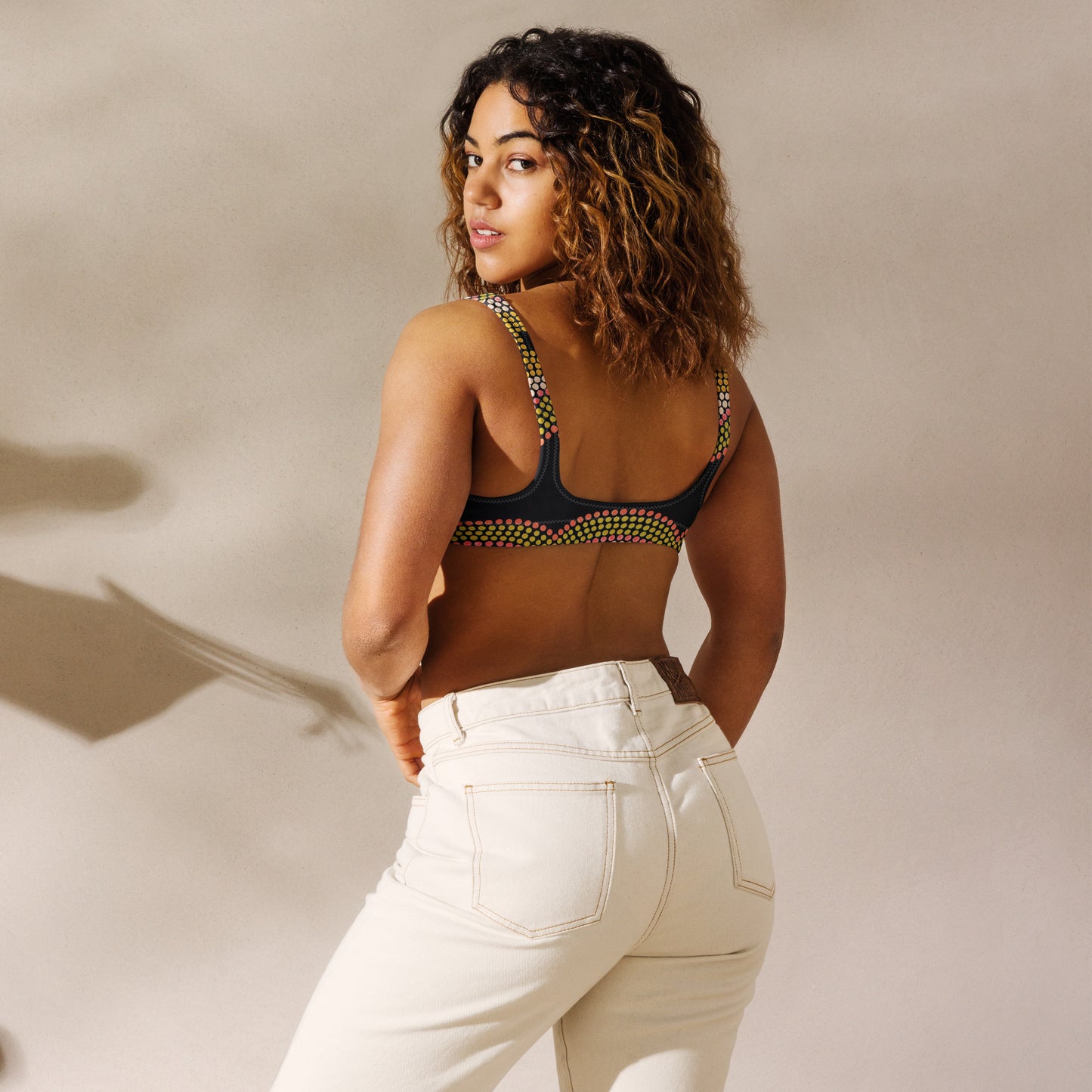 All-Over Print Recycled Padded Bikini Top