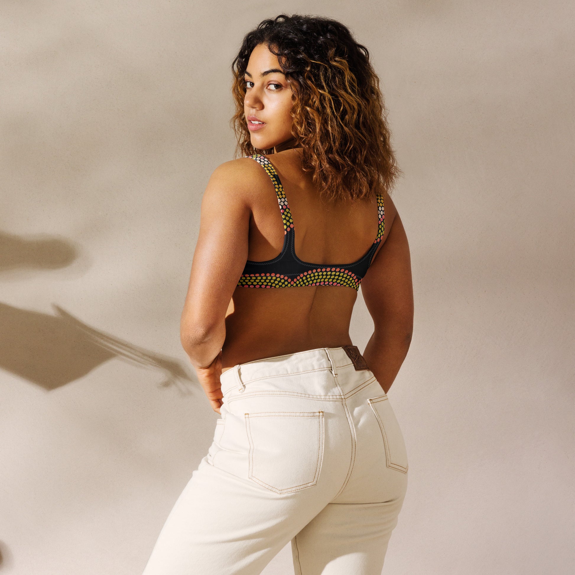 All-Over Print Recycled Padded Bikini Top