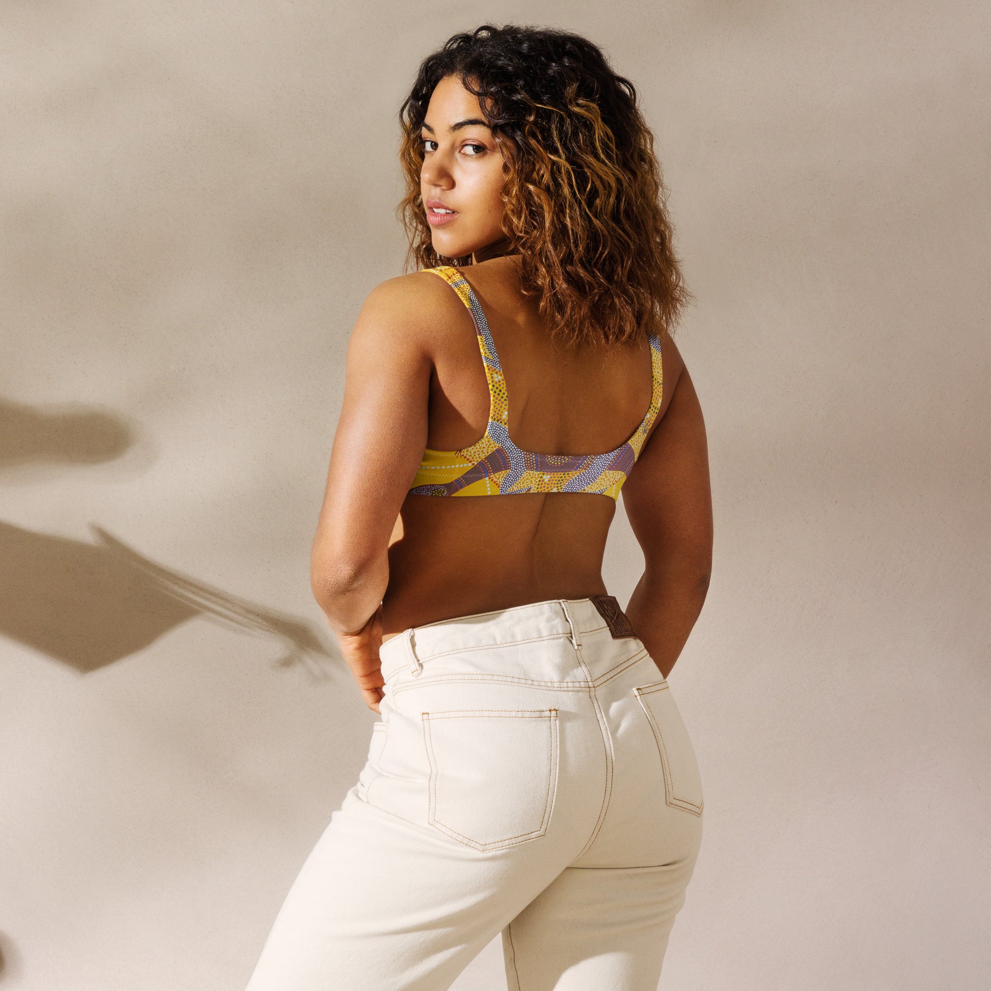 All-Over Print Recycled Padded Bikini Top