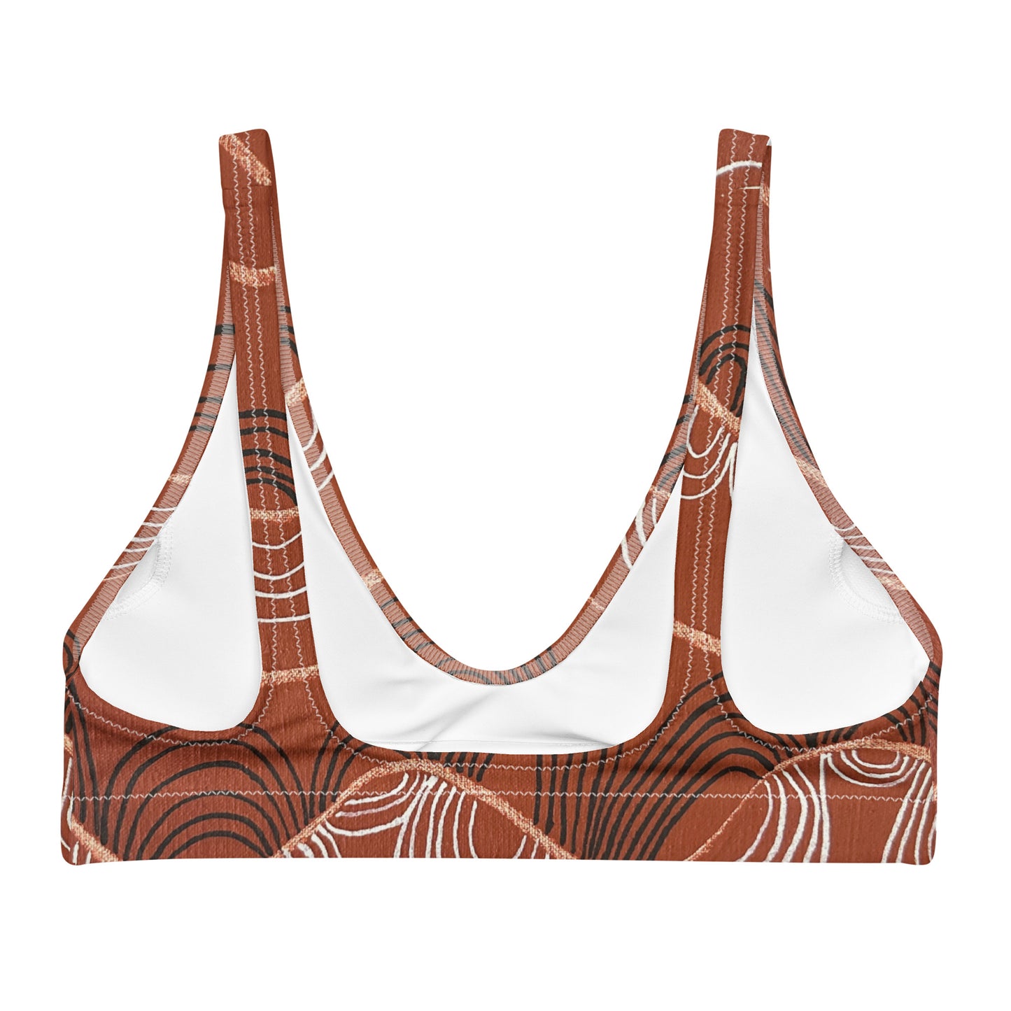 Recycled padded bikini top