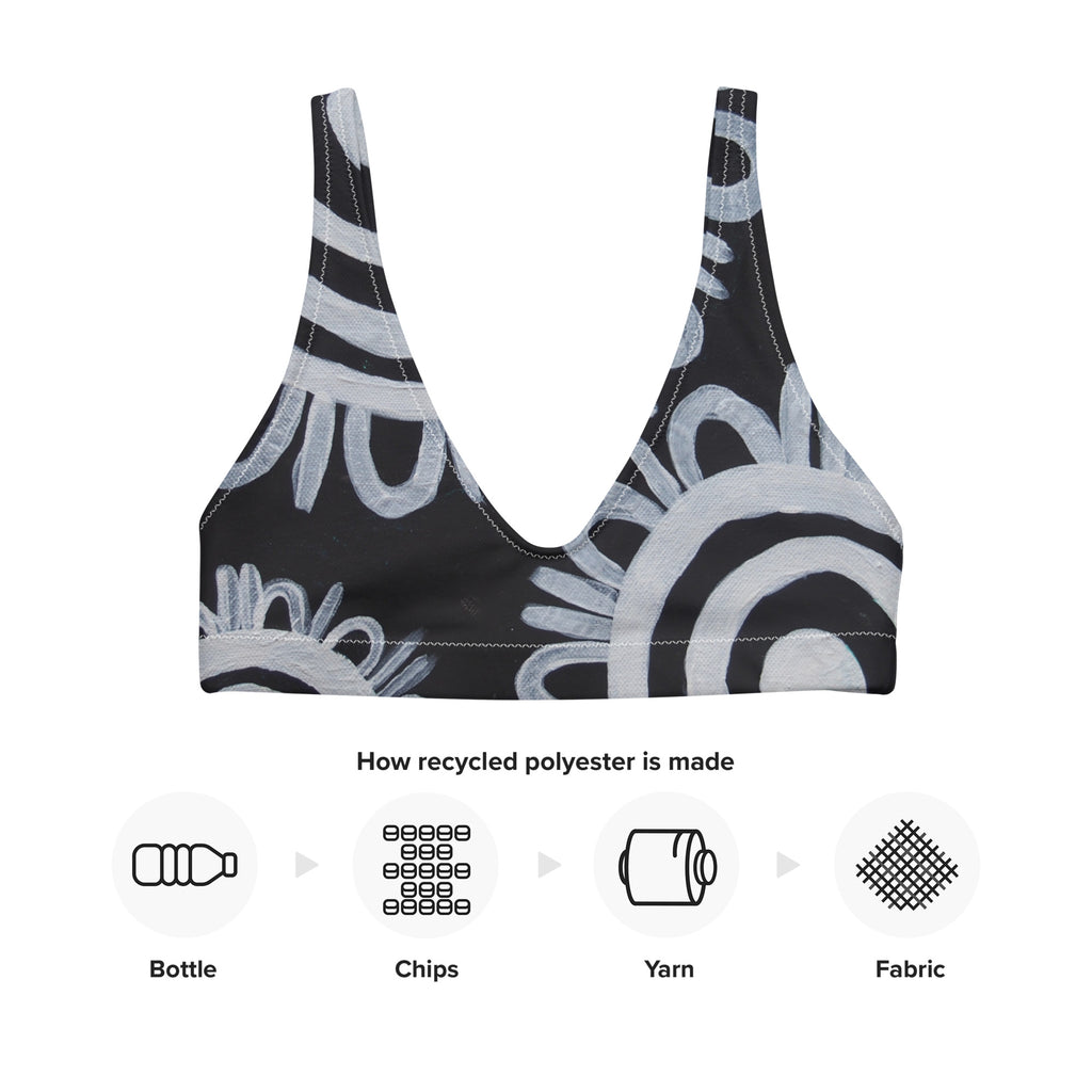All-Over Print Recycled Padded Bikini Top
